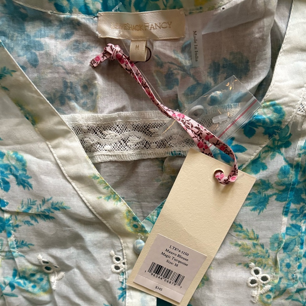 NWT LoveShackFancy Mauro Floral Top - Picture 5 of 6
